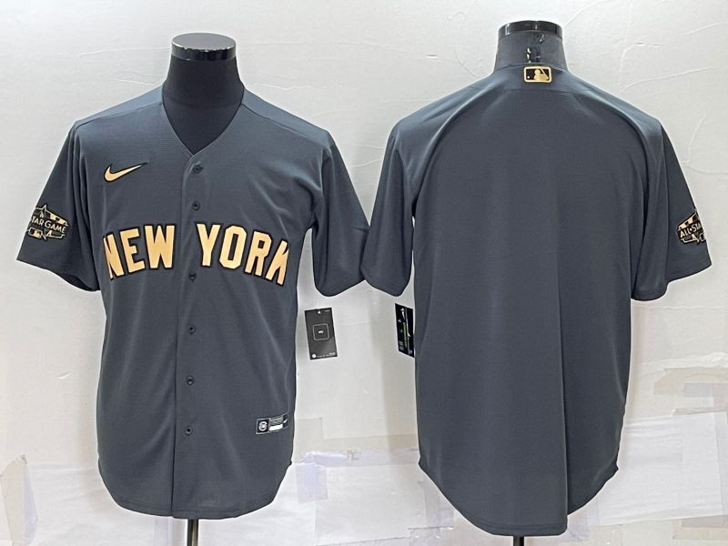 Cheap Men New York Yankees Blank Grey 2022 All Star Nike MLB Jersey